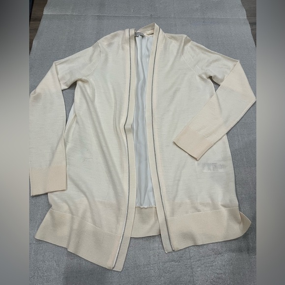 [M]All Saints Cream Jamie Cardigan Wool Blend NWOT - Picture 4 of 8